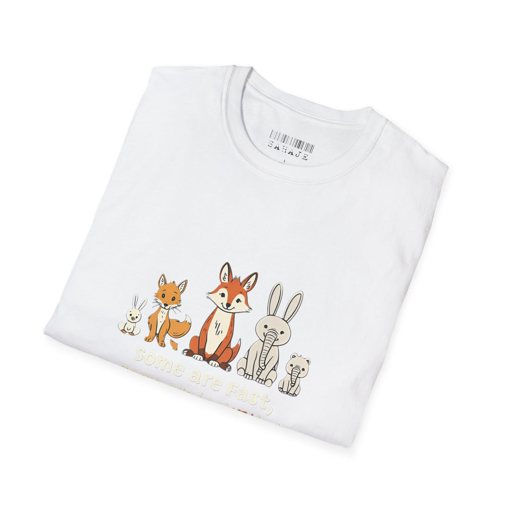 Woodland Friends T-Shirt — Cute Fox, Bunny & Squirrel Graphic