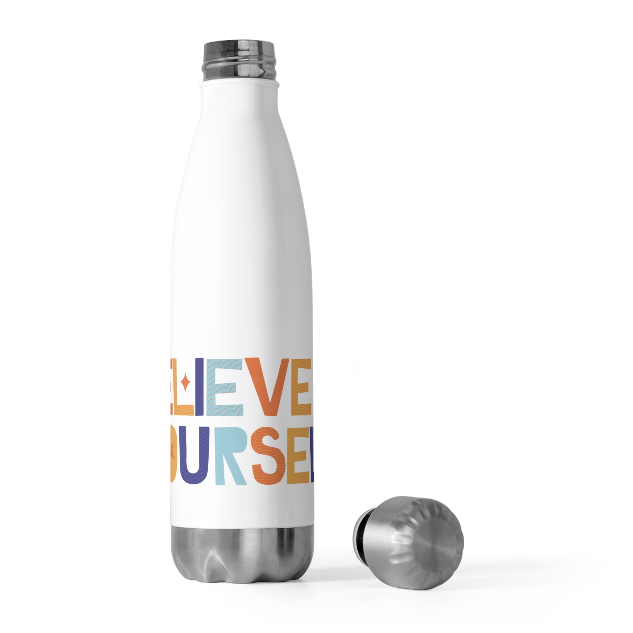 Motivational Insulated Water Bottle | Believe in Yourself, Love Yourself, Fitness Gift, Self-Care, Affirmation Bottle