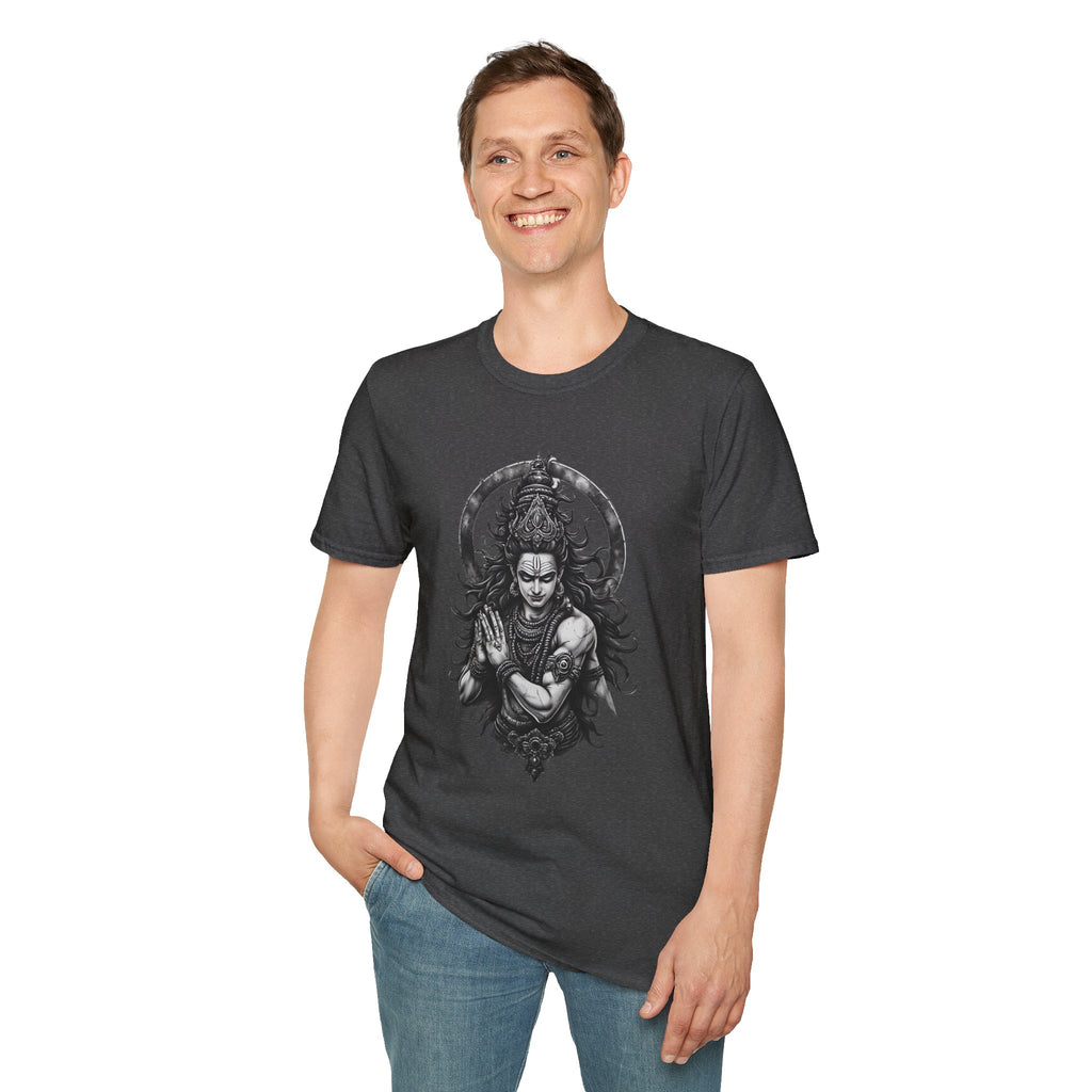 Shiva Portrait T‑Shirt – Intricate Hindu Deity Art Tee