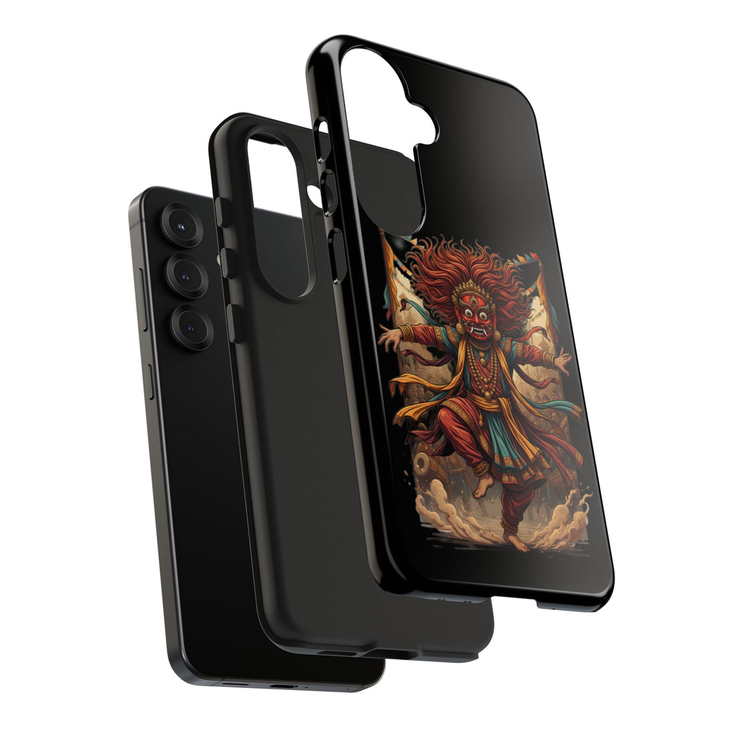 Tibetan Demon Dance Tough Phone Case — Bold Mythic Protective Cover