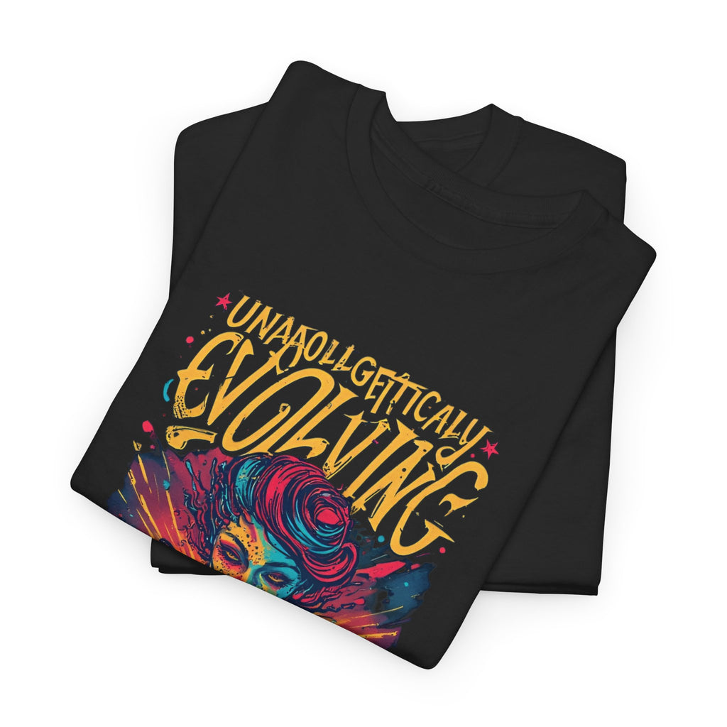 Evolving Alien Graphic Tee — "Unnaturally Evolving" Sci‑Fi Art T-Shirt