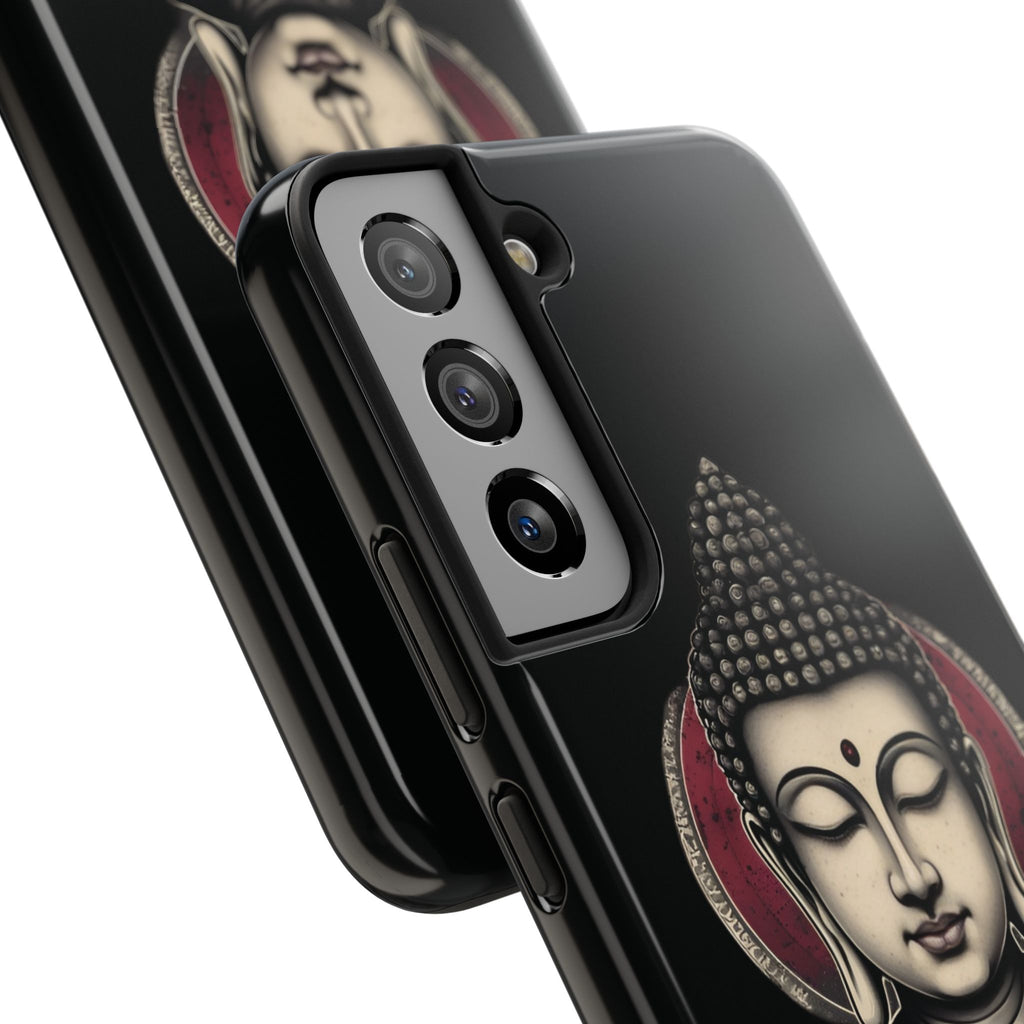 Buddha Floral Tough Phone Case — Protective Spiritual Phone Cover