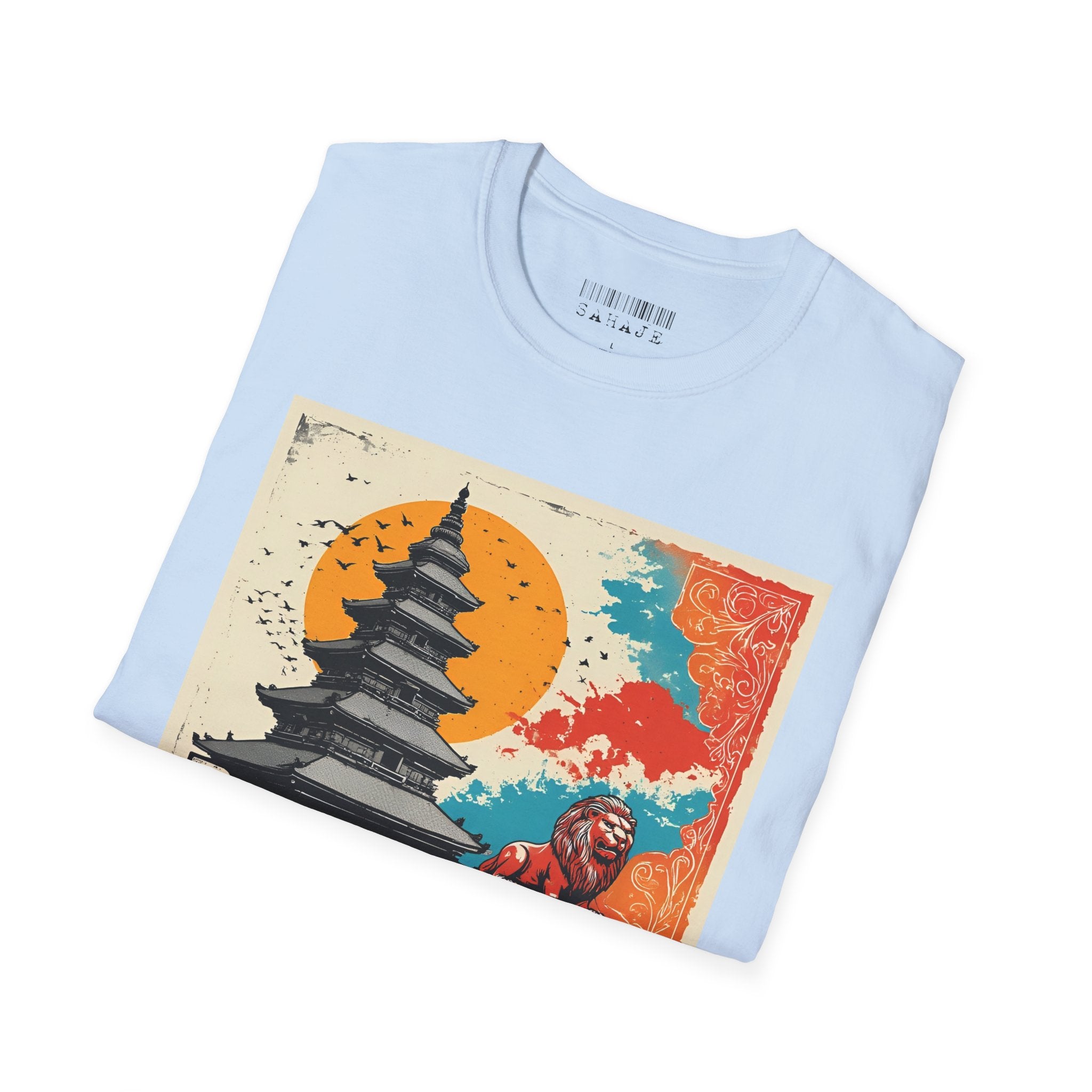 Bhaktapur Vintage Travel T-Shirt – Nepal Pagoda Graphic Tee