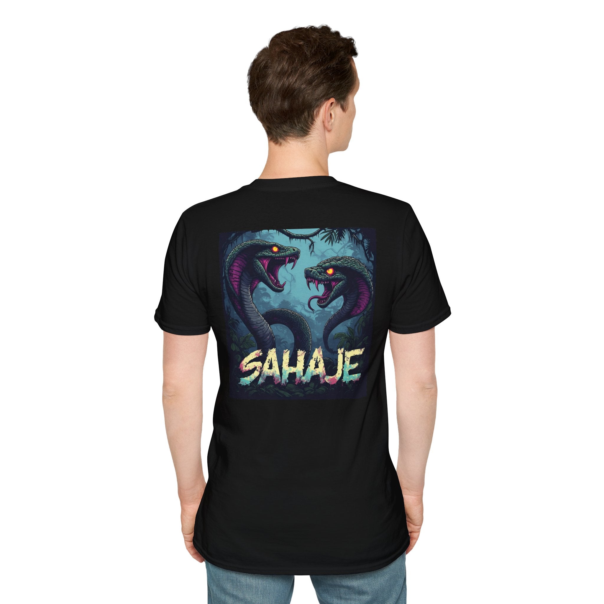 Two Cobra Snake T-Shirt – Fierce Serpent Power Graphic Tee, Edgy Streetwear Snake Shirt