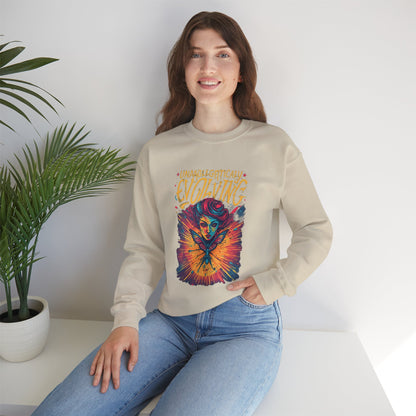 Evolving Butterfly Crewneck Sweatshirt — "Unafraid, Authentically Evolving" Inspirational Pullover