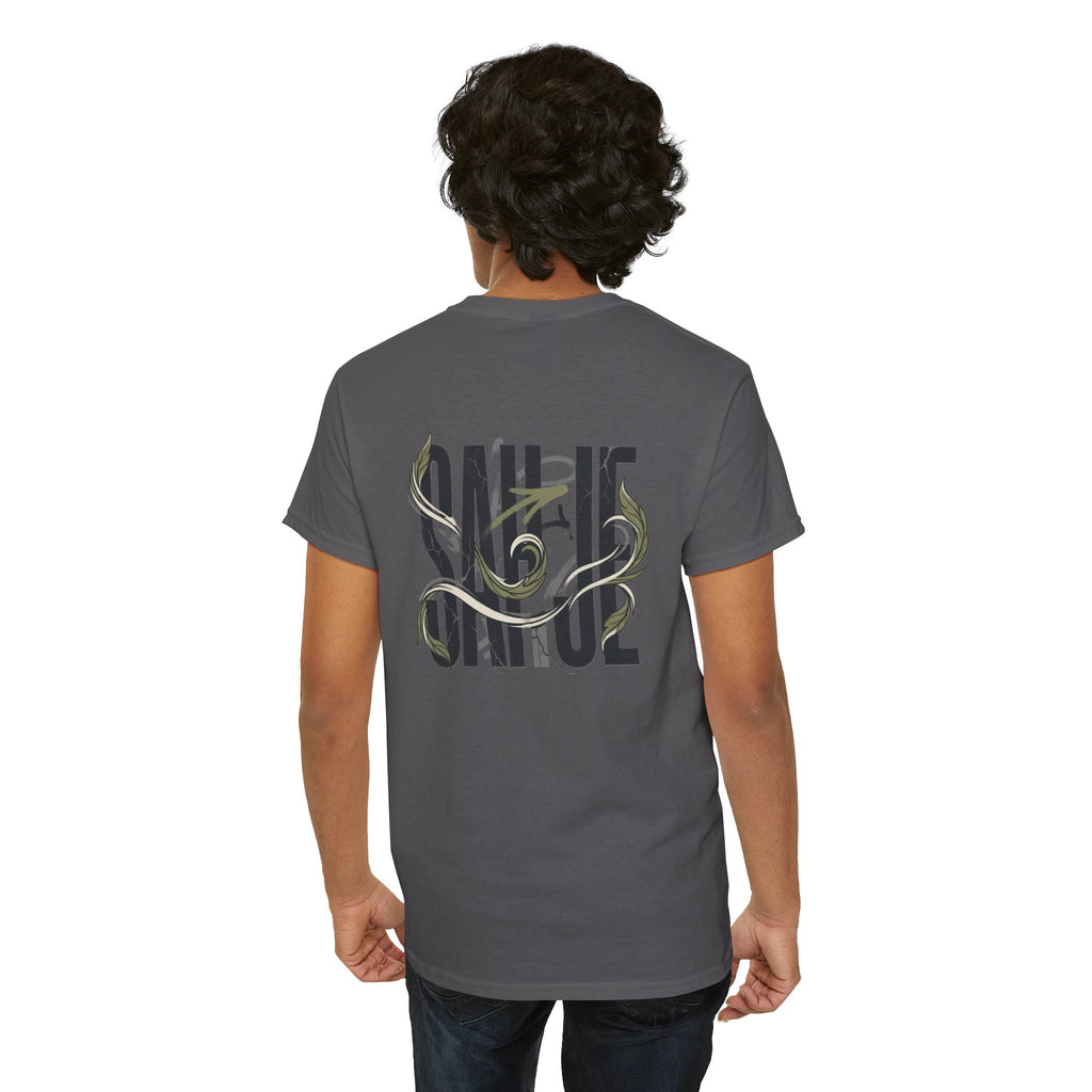 Graphic Tee — 'Savage' Typography with Snake Accent