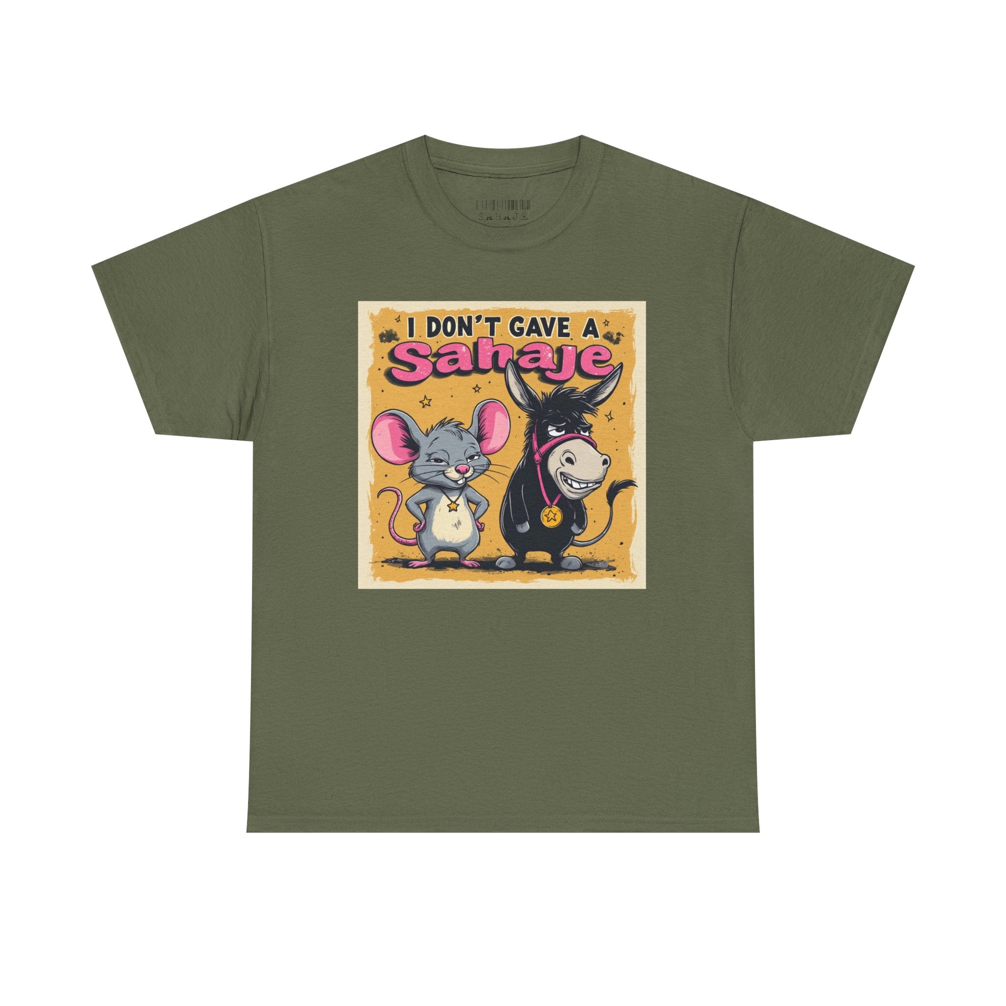 I Don't Give A Snair! Tee — Funny Mouse & Cat Graphic T-Shirt