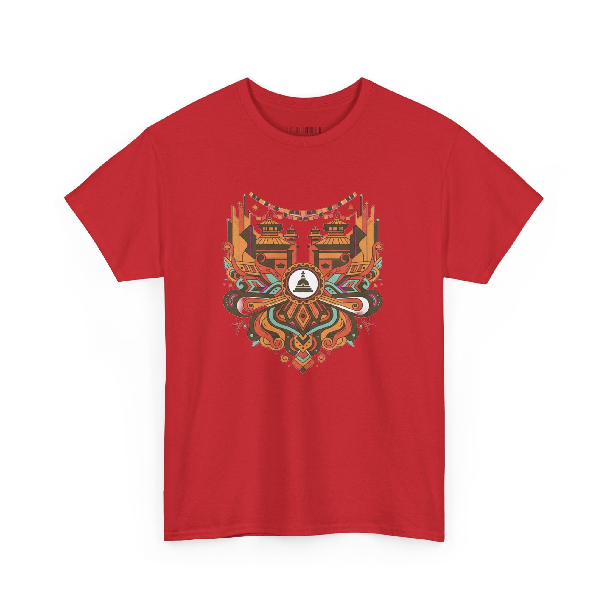 Mandala Cityscape Tee — Boho Urban Art Graphic T-Shirt