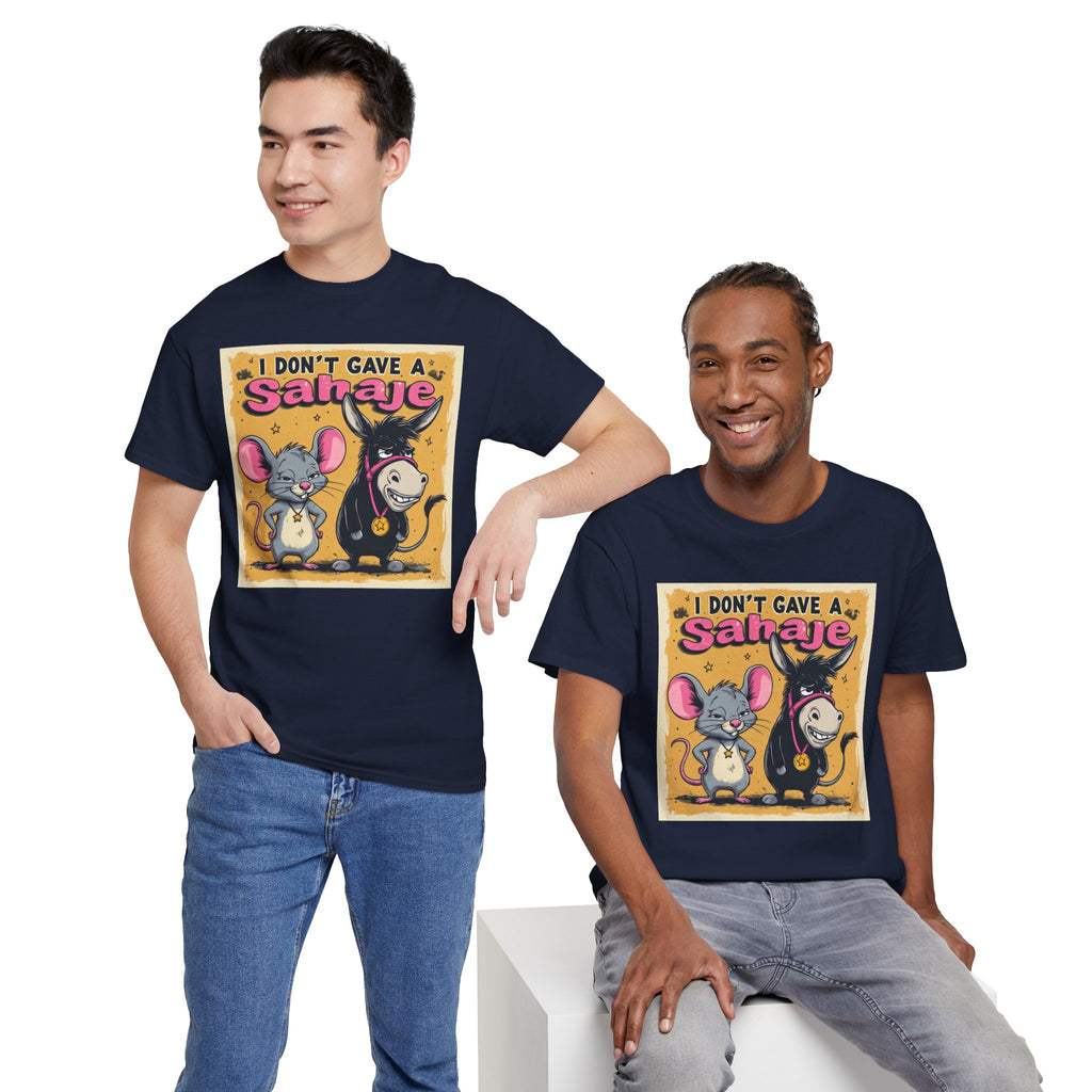 I Don't Give A Snair! Tee — Funny Mouse & Cat Graphic T-Shirt