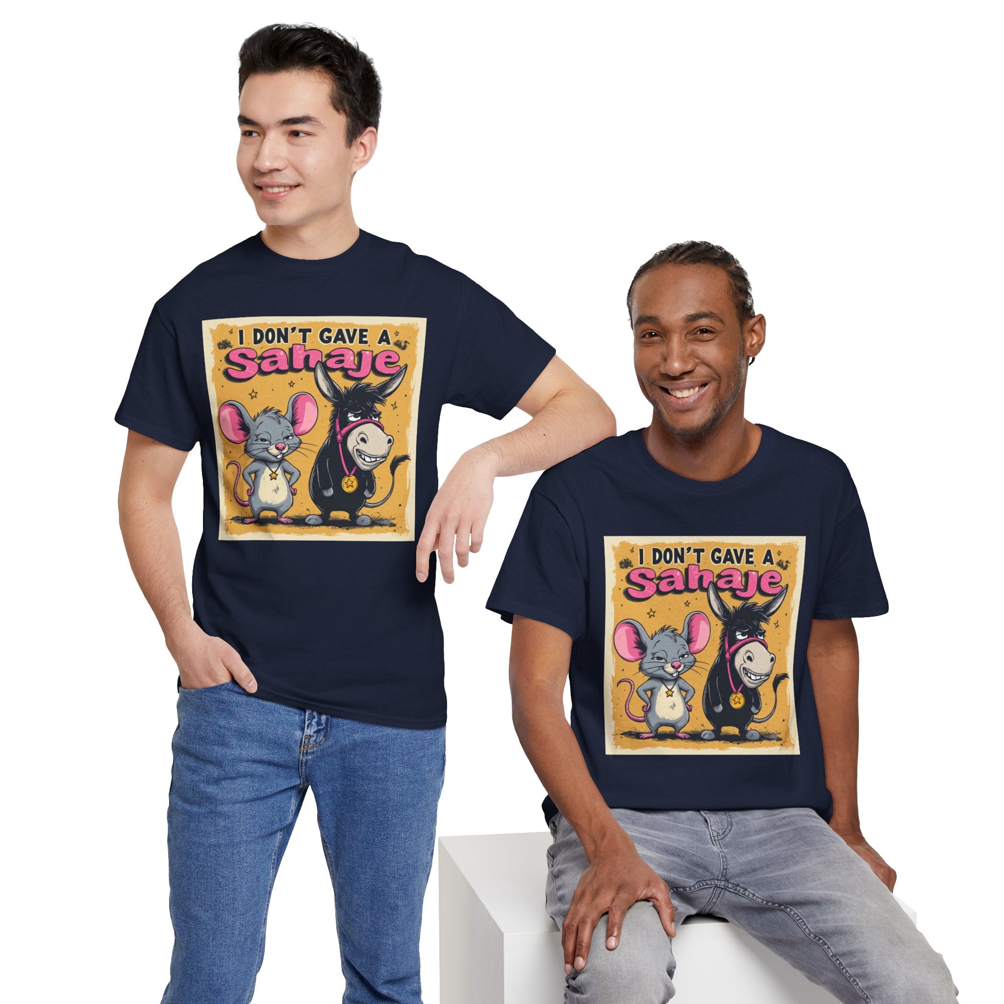 I Don't Give A Snair! Tee — Funny Mouse & Cat Graphic T-Shirt
