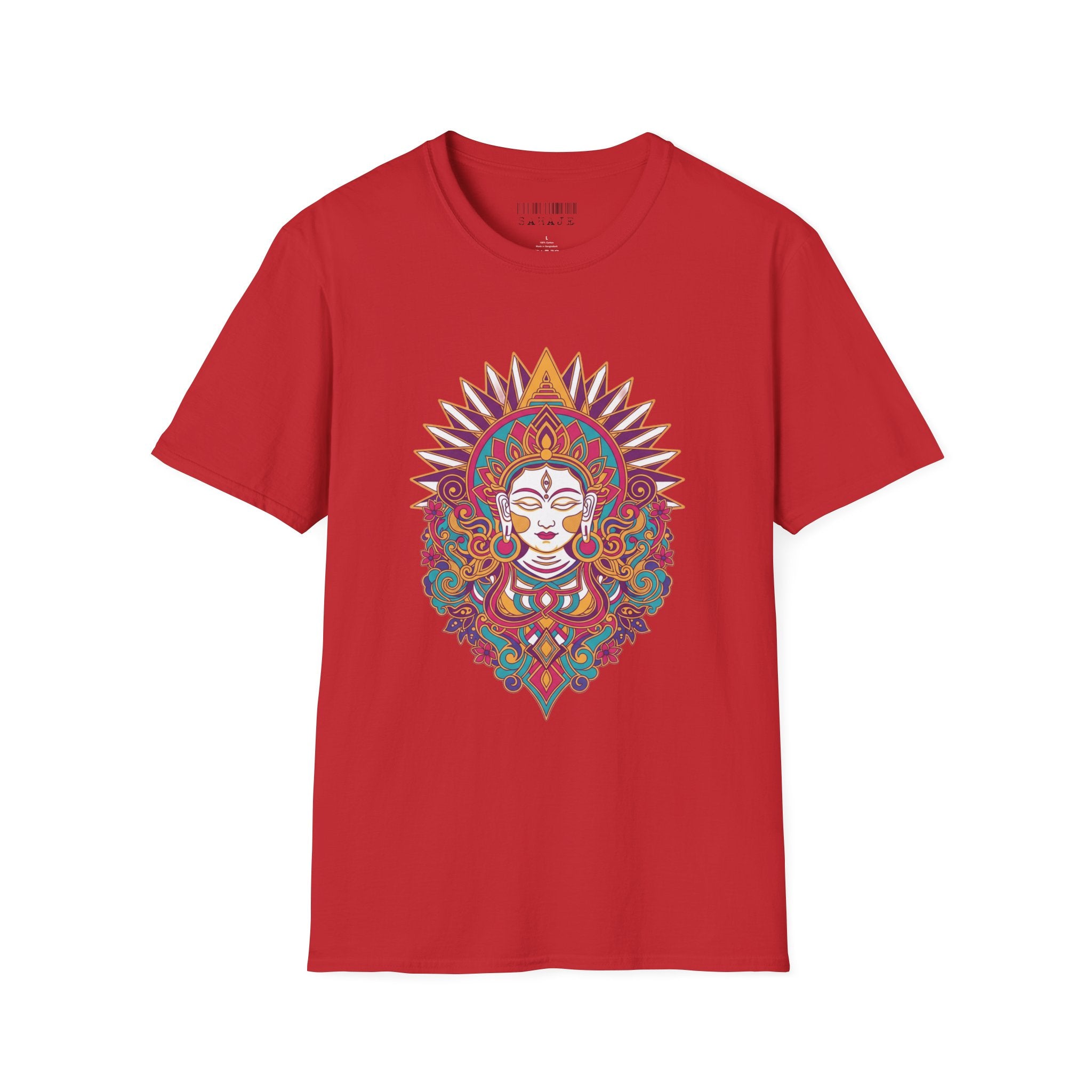 Mandala Goddess T-Shirt — Colorful Floral Spiritual Tee