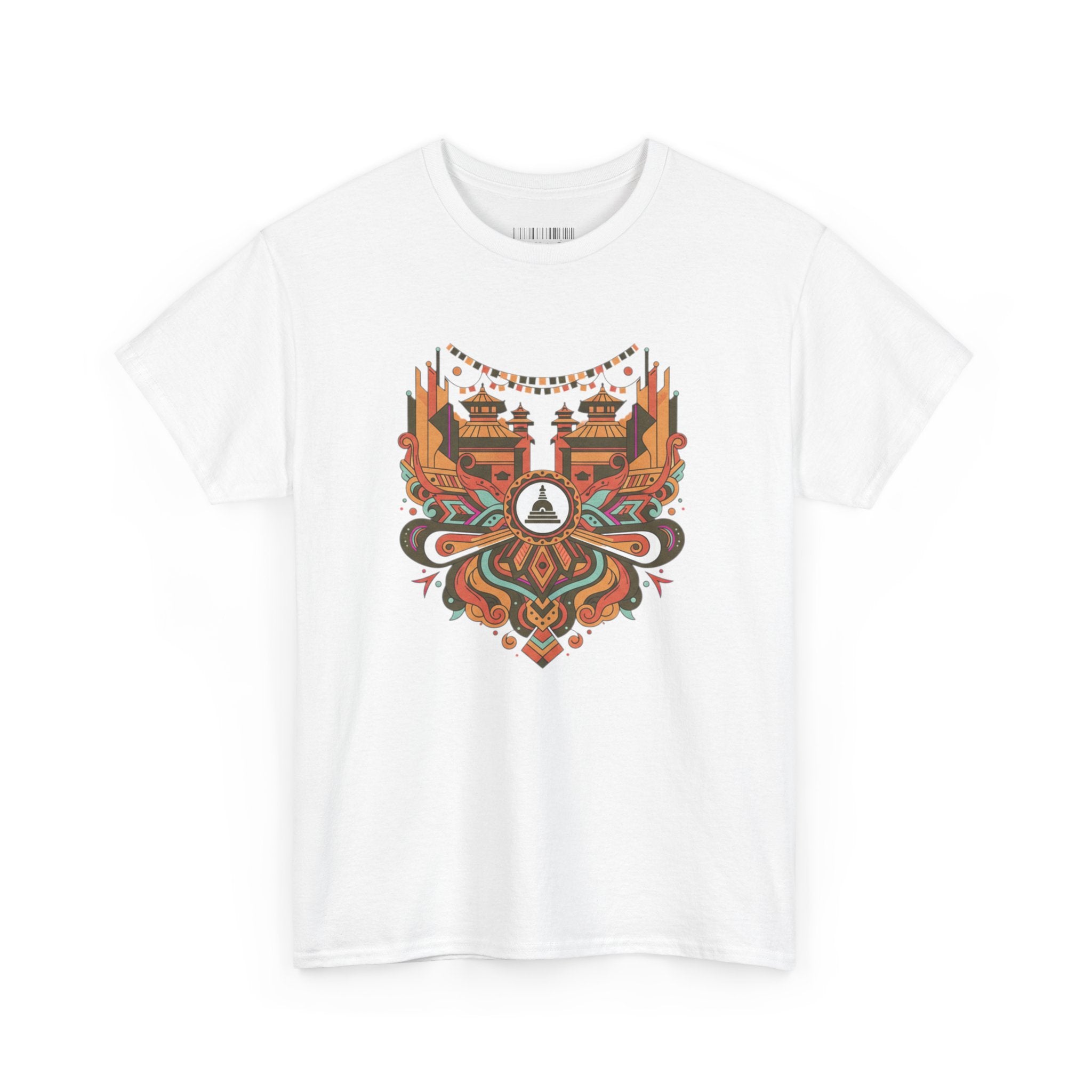 Mandala Cityscape Tee — Boho Urban Art Graphic T-Shirt