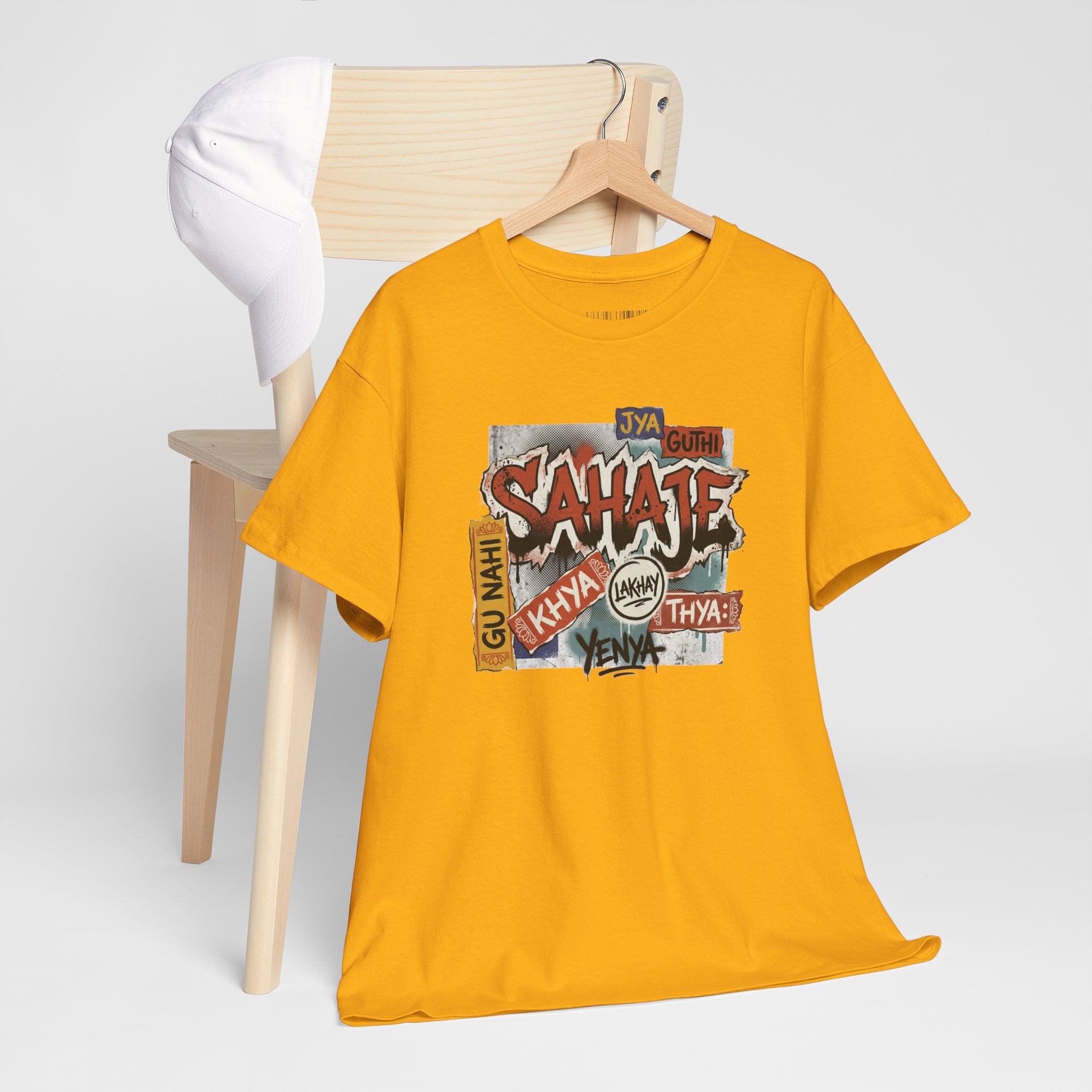Shahje Graffiti Logo Tee - Urban Retro Streetwear T-Shirt