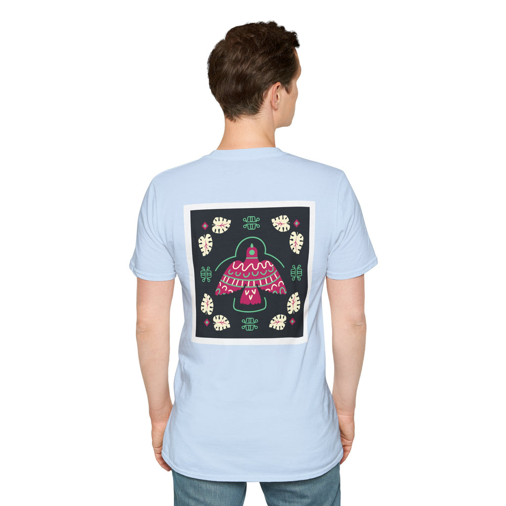 Mushroom Garden Graphic T-Shirt — Whimsical Pink Mushroom Design