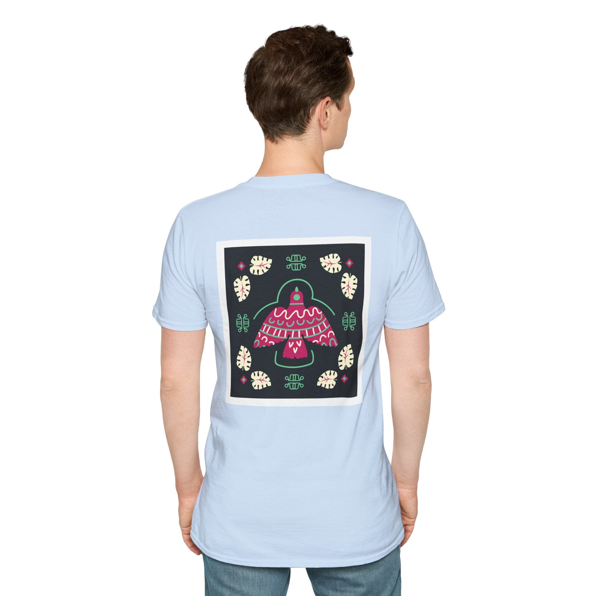 Mushroom Garden Graphic T-Shirt — Whimsical Pink Mushroom Design
