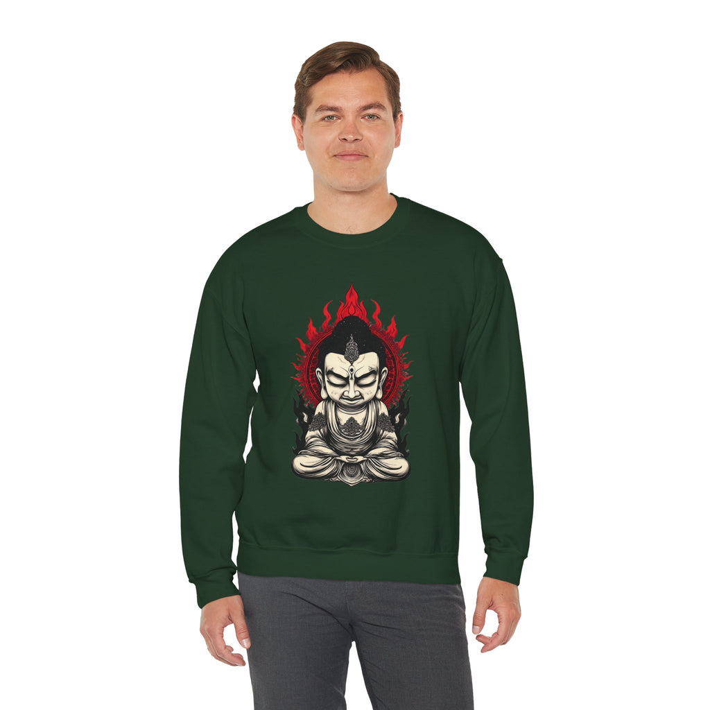 Buddha Flame Crewneck Sweatshirt