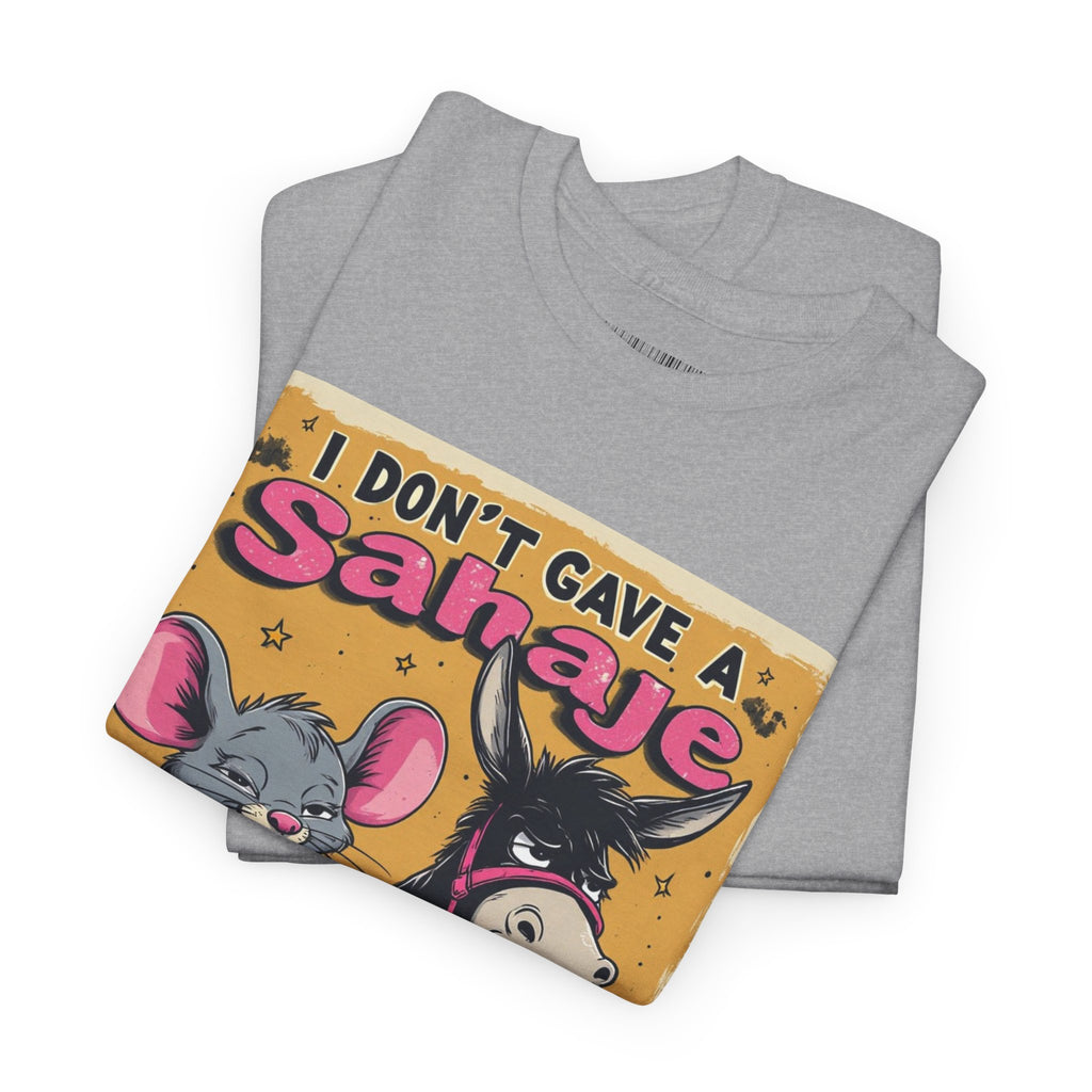 I Don't Give A Snair! Tee — Funny Mouse & Cat Graphic T-Shirt