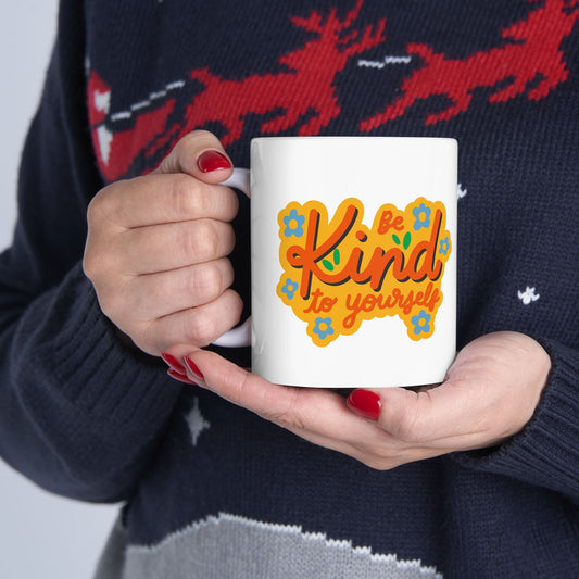 Colorful Inspirational Ceramic Mug - Perfect Gift for Friends, Coffee Lovers, Self-Care, Birthdays, Affirmation