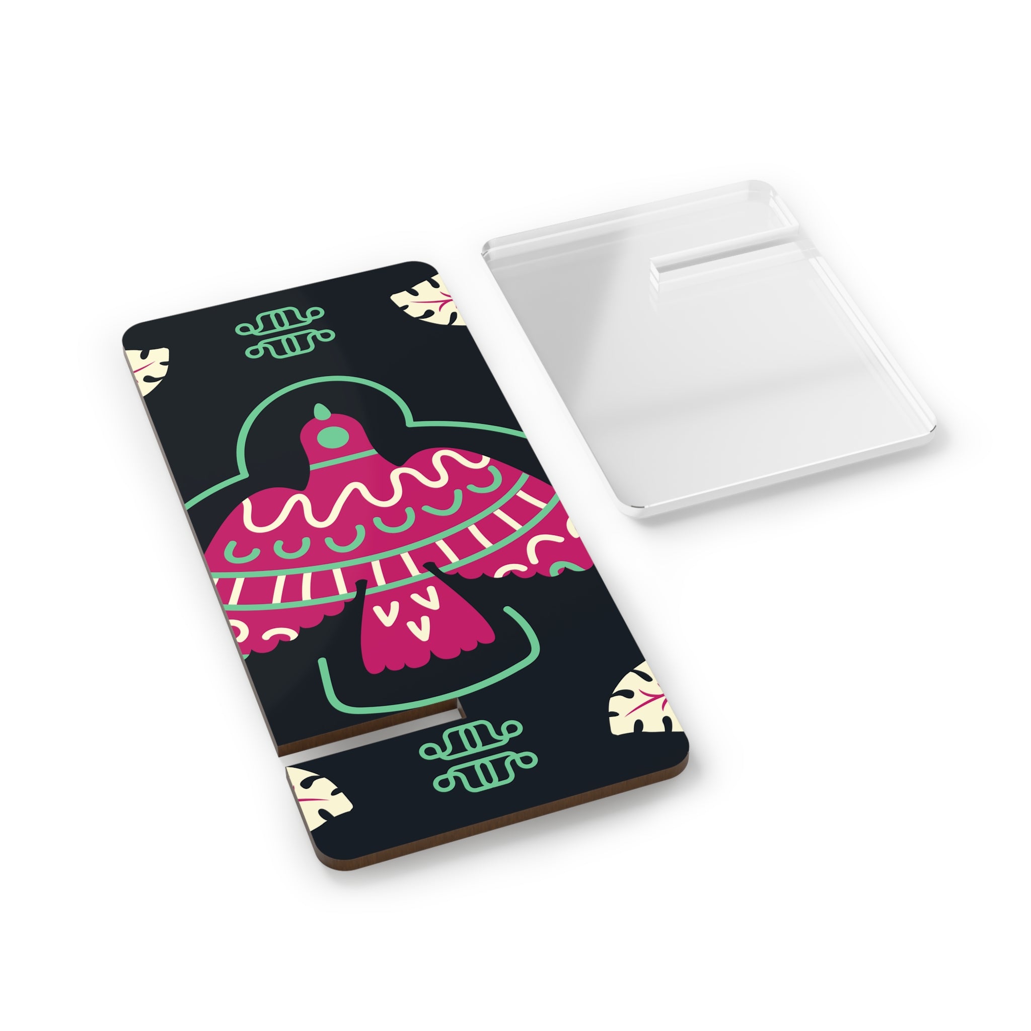 Colorful Smartphone Display Stand, Decorative Desk Accessory, Gift for Phone Lovers, Home Office Decor, Modern Tech Organizer