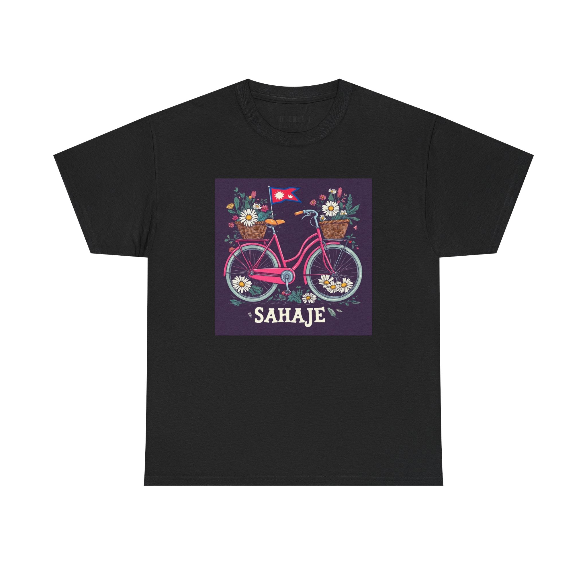 Sahaje Floral Bicycle T‑Shirt