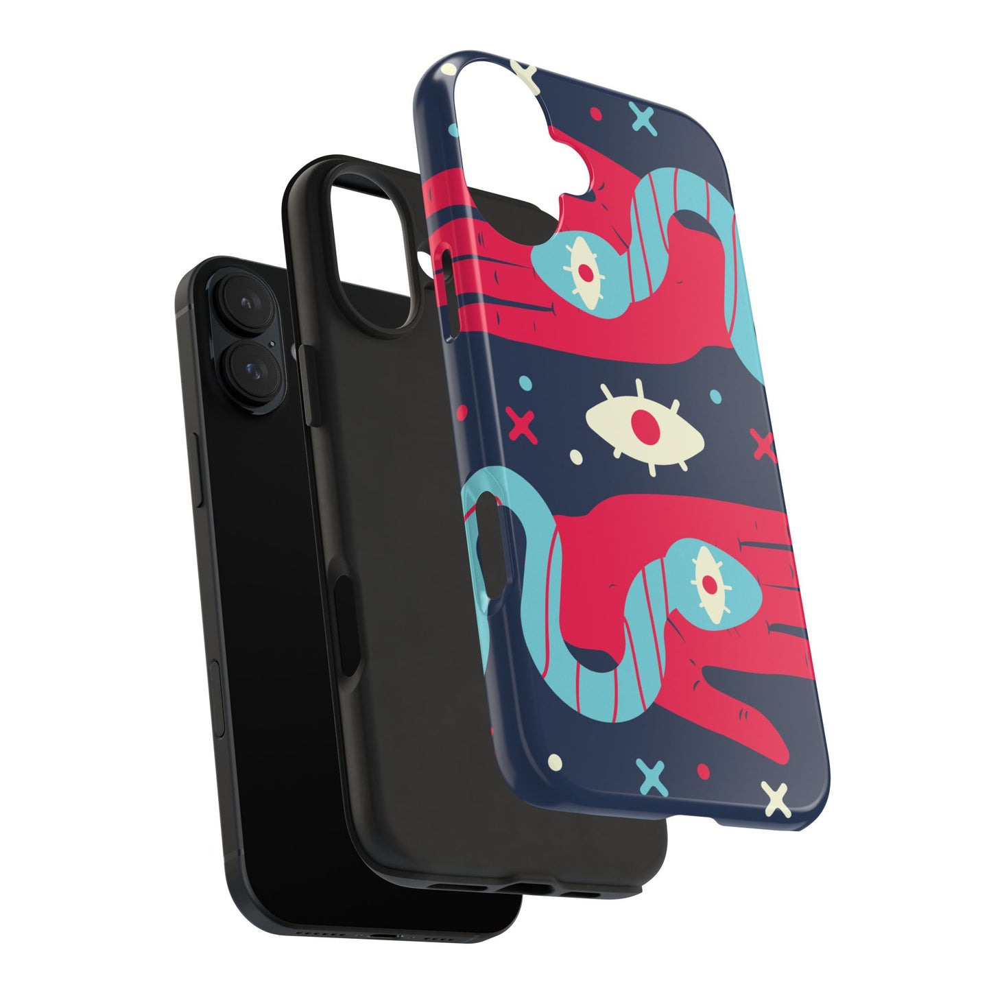 Vibrant Tough Phone Cases with Unique Eye Design, Durable Phone Cover, Trendy Accessories, Gift for Art Lovers, Unique Phone Protector