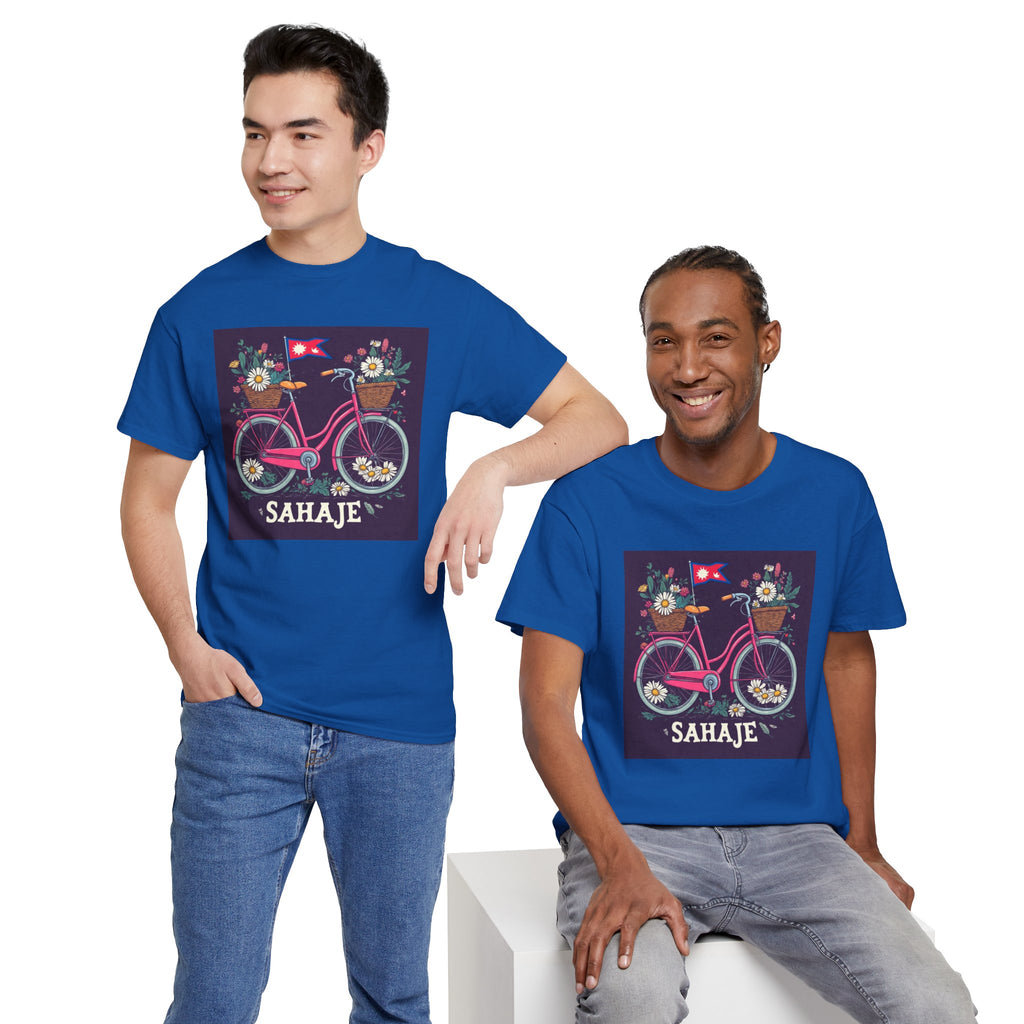 Sahaje Floral Bicycle T‑Shirt