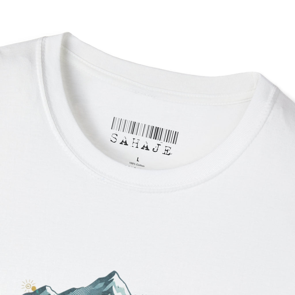 Adventure Turtle Graphic T-Shirt — Mountain Shell Nature Art Tee