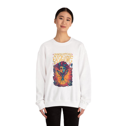Evolving Butterfly Crewneck Sweatshirt — "Unafraid, Authentically Evolving" Inspirational Pullover