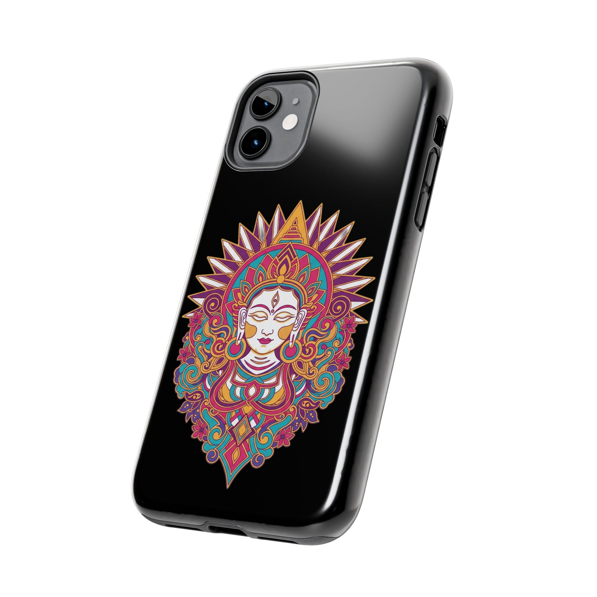 Buddha Mandala Tough Phone Case — Protective Spiritual iPhone Cover