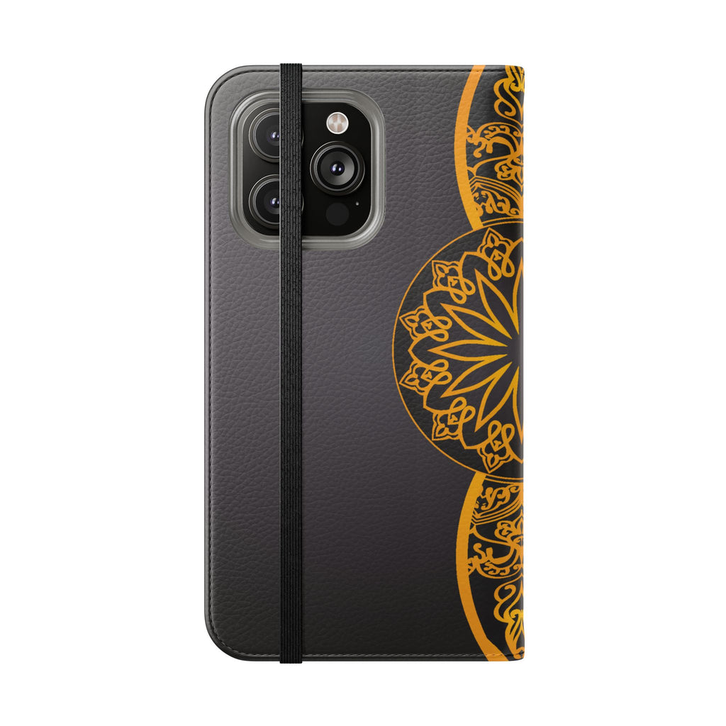 Elegant Mandala Flip Cases for Phones, Stylish Phone Wallet, Personalized Smartphone Cover, Perfect Gift for Occasions
