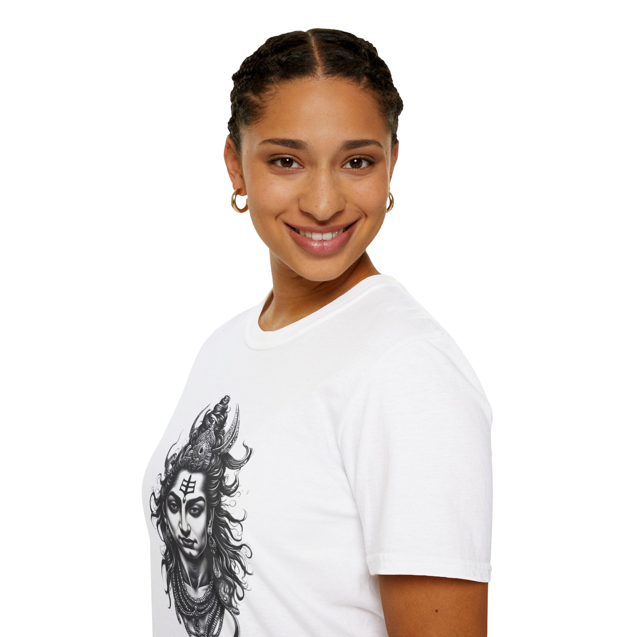 Shiva Portrait T-Shirt – Detailed Hindu Deity Graphic Tee
