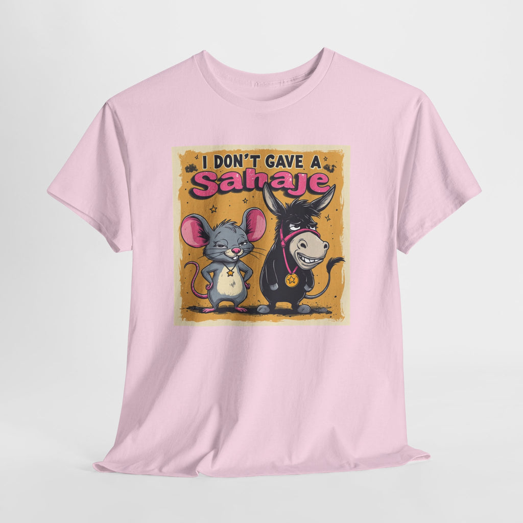 I Don't Give A Snair! Tee — Funny Mouse & Cat Graphic T-Shirt