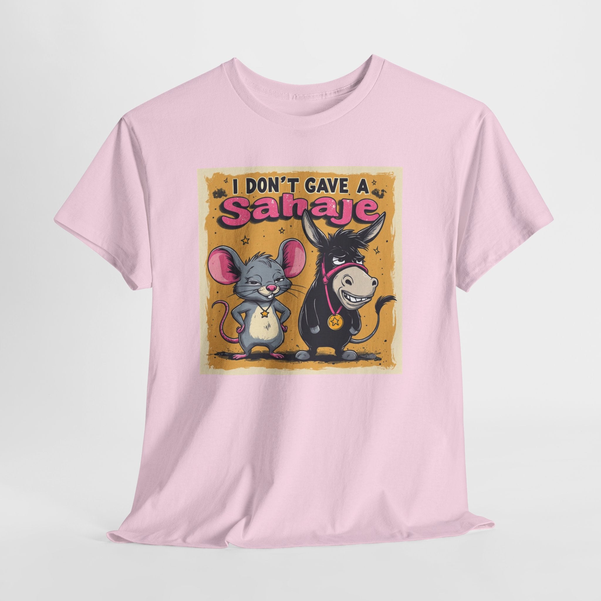 I Don't Give A Snair! Tee — Funny Mouse & Cat Graphic T-Shirt