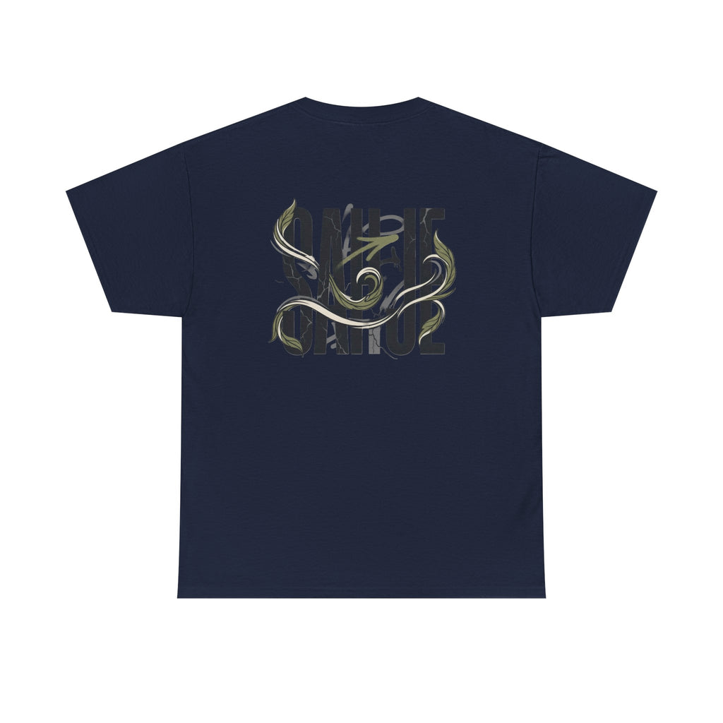 Graphic Tee — 'Savage' Typography with Snake Accent
