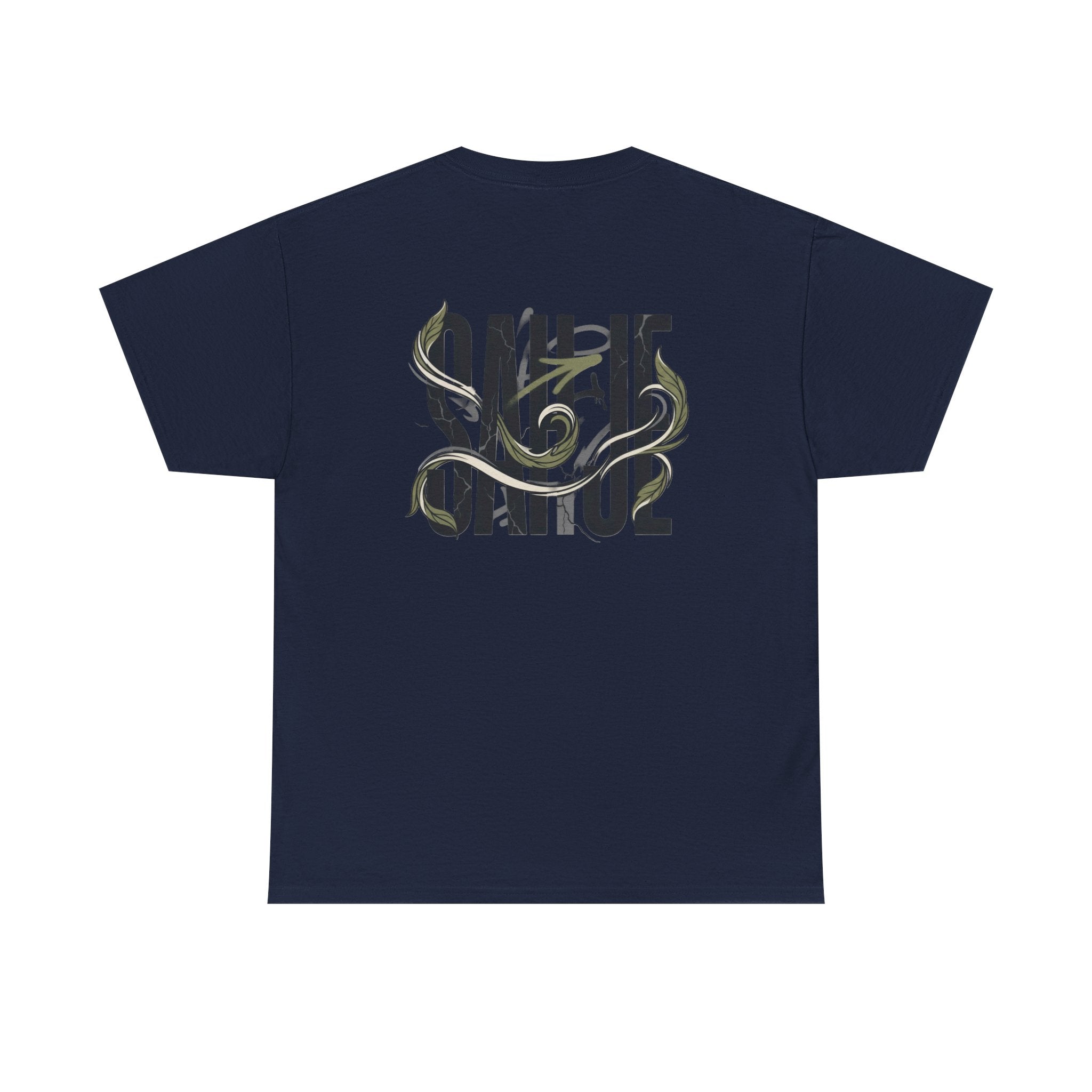 Graphic Tee — 'Savage' Typography with Snake Accent