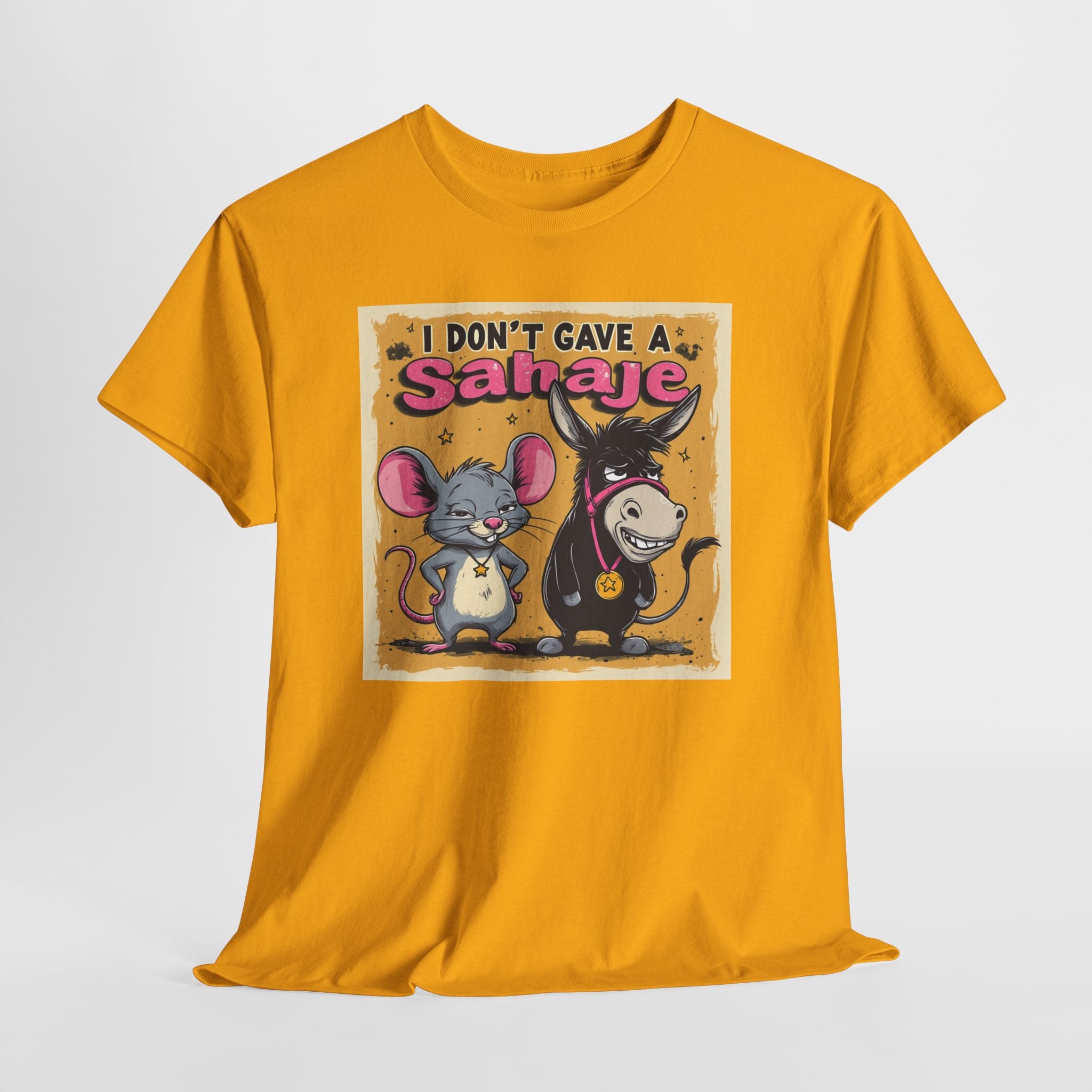 I Don't Give A Snair! Tee — Funny Mouse & Cat Graphic T-Shirt