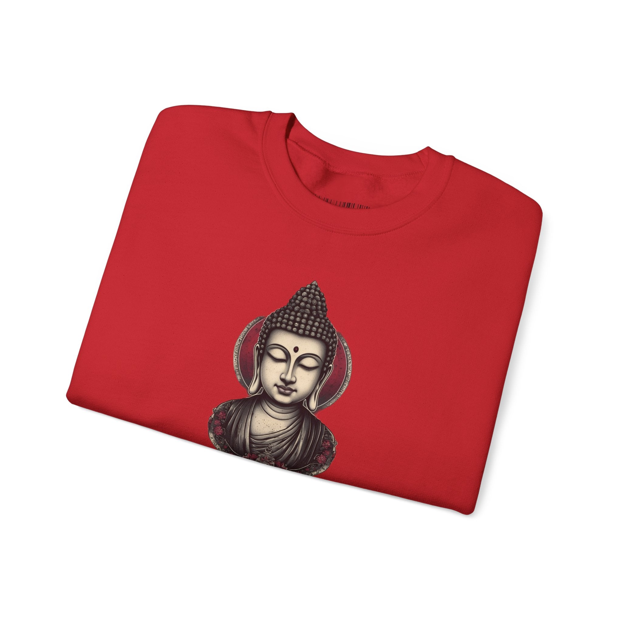 Buddha Lotus Crewneck Sweatshirt — Tranquil Meditation Graphic