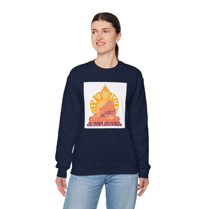 Buddha Graphic Sweatshirt — "Choose Compassion" Meditation Crewneck