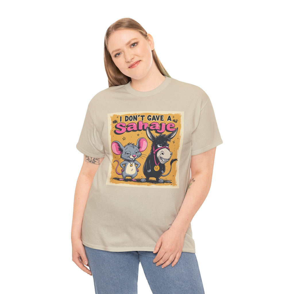I Don't Give A Snair! Tee — Funny Mouse & Cat Graphic T-Shirt