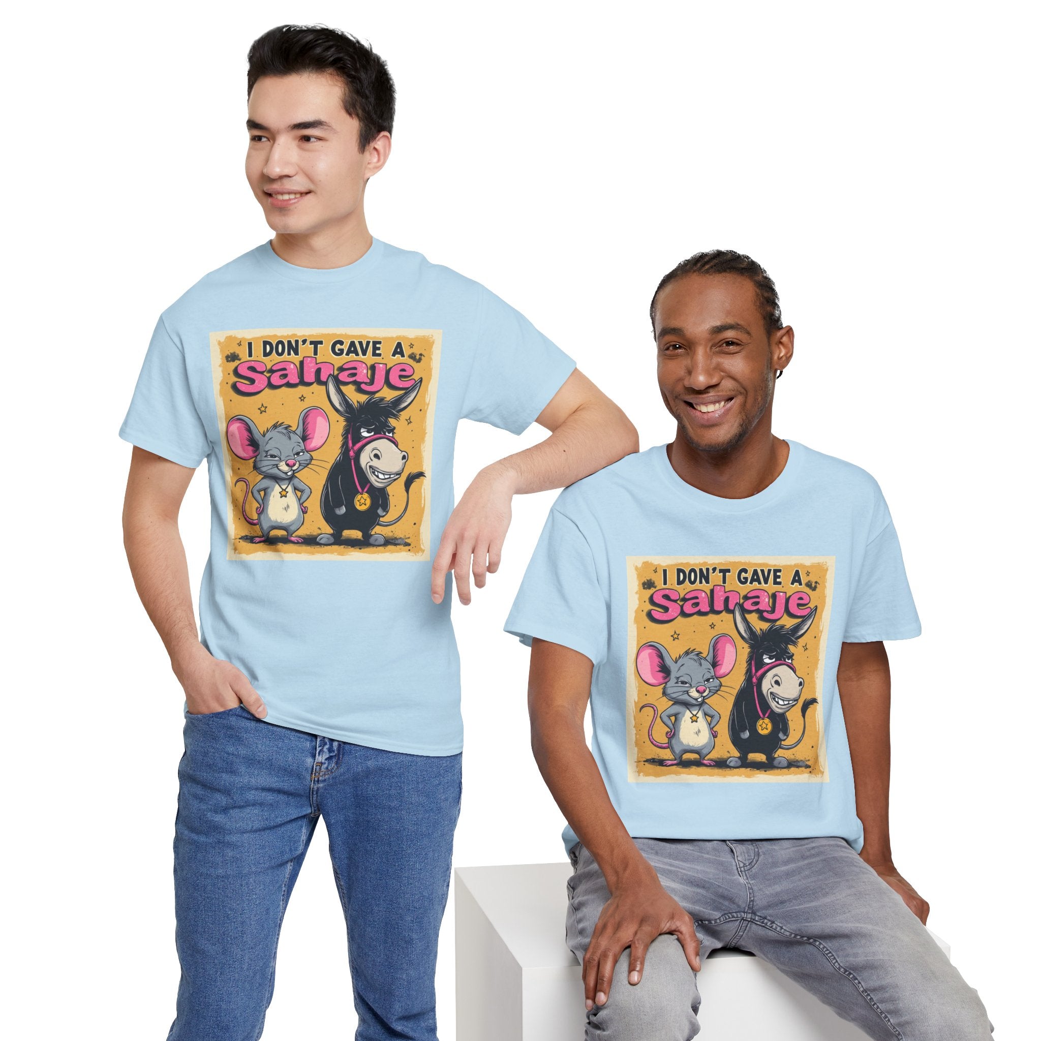 I Don't Give A Snair! Tee — Funny Mouse & Cat Graphic T-Shirt