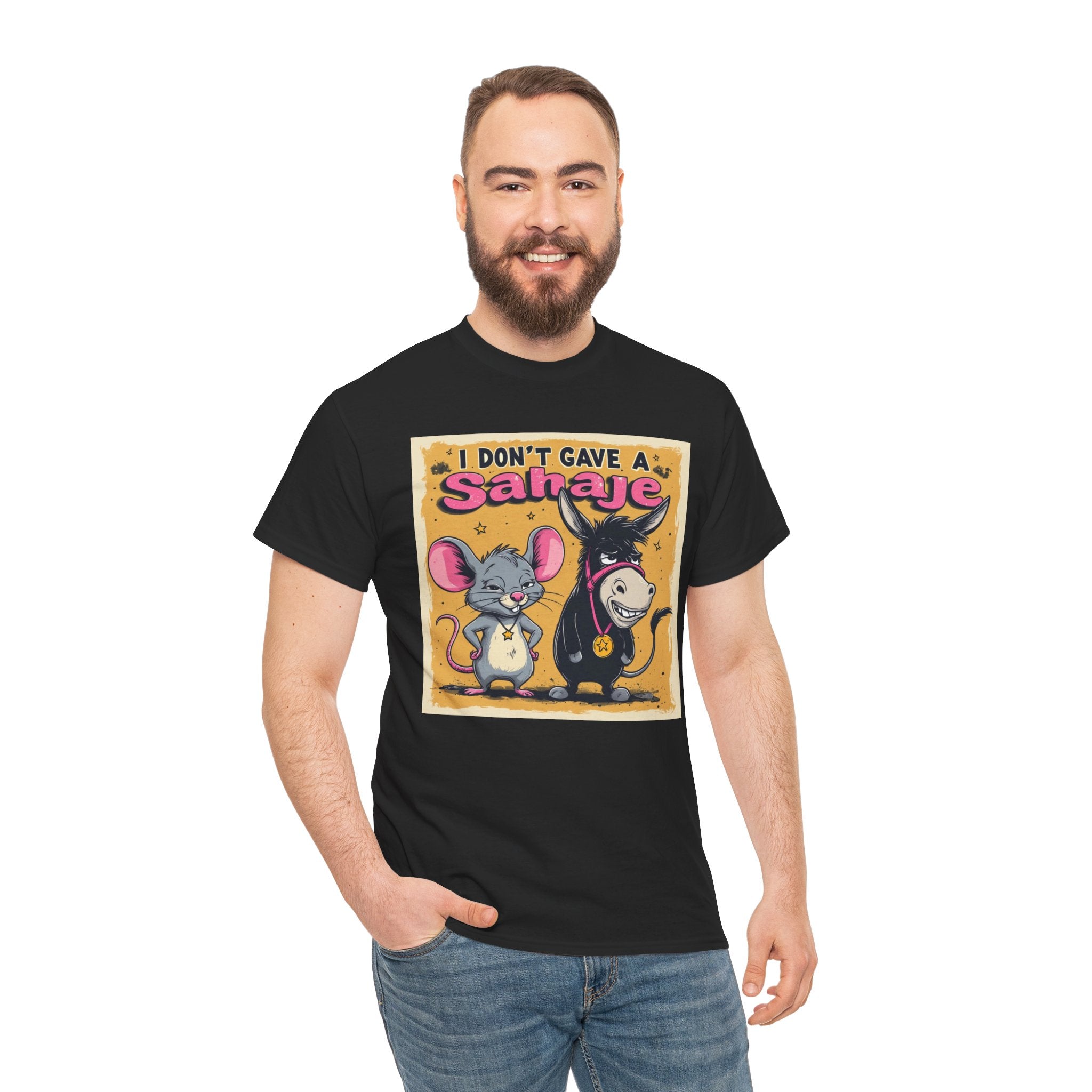 I Don't Give A Snair! Tee — Funny Mouse & Cat Graphic T-Shirt