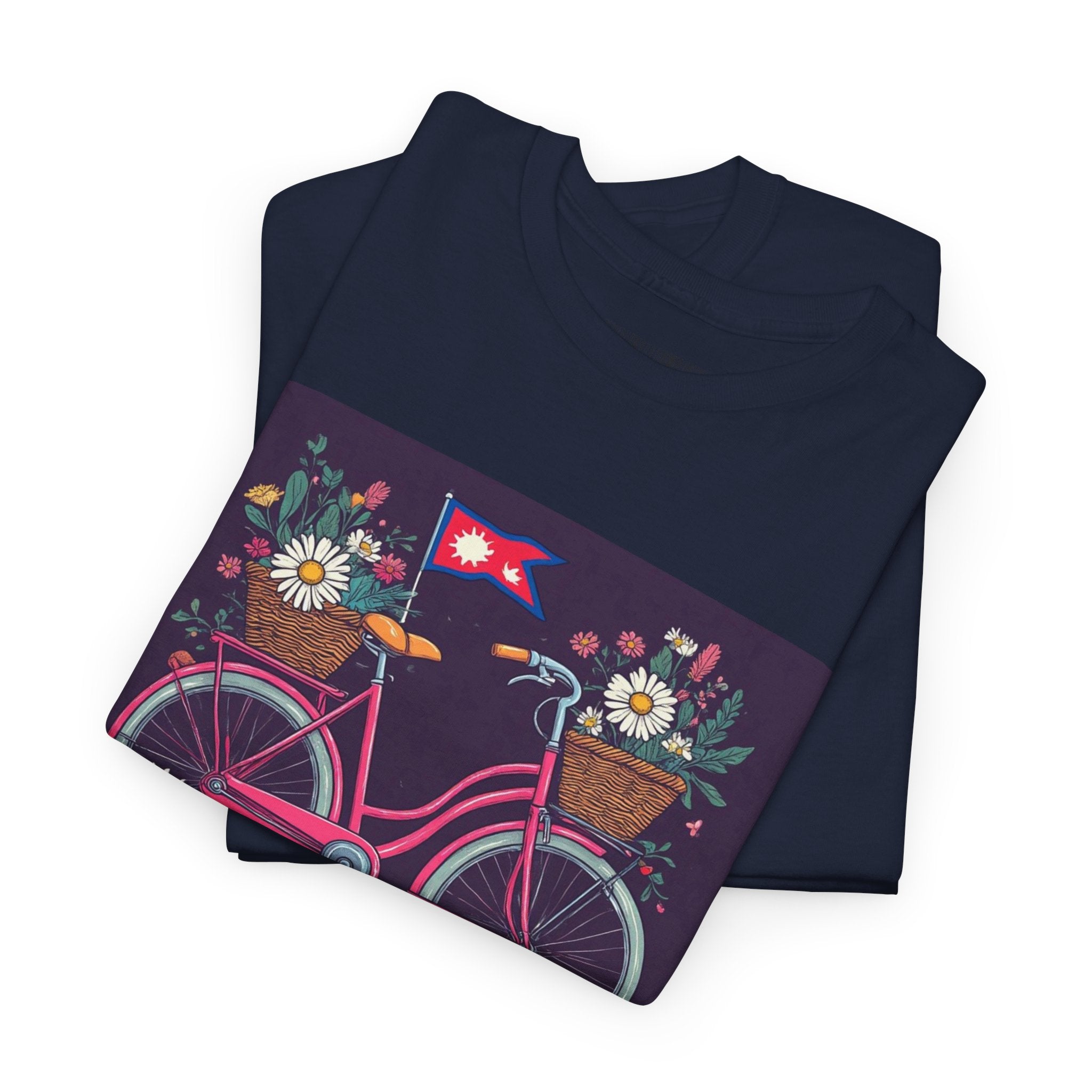 Sahaje Floral Bicycle T‑Shirt