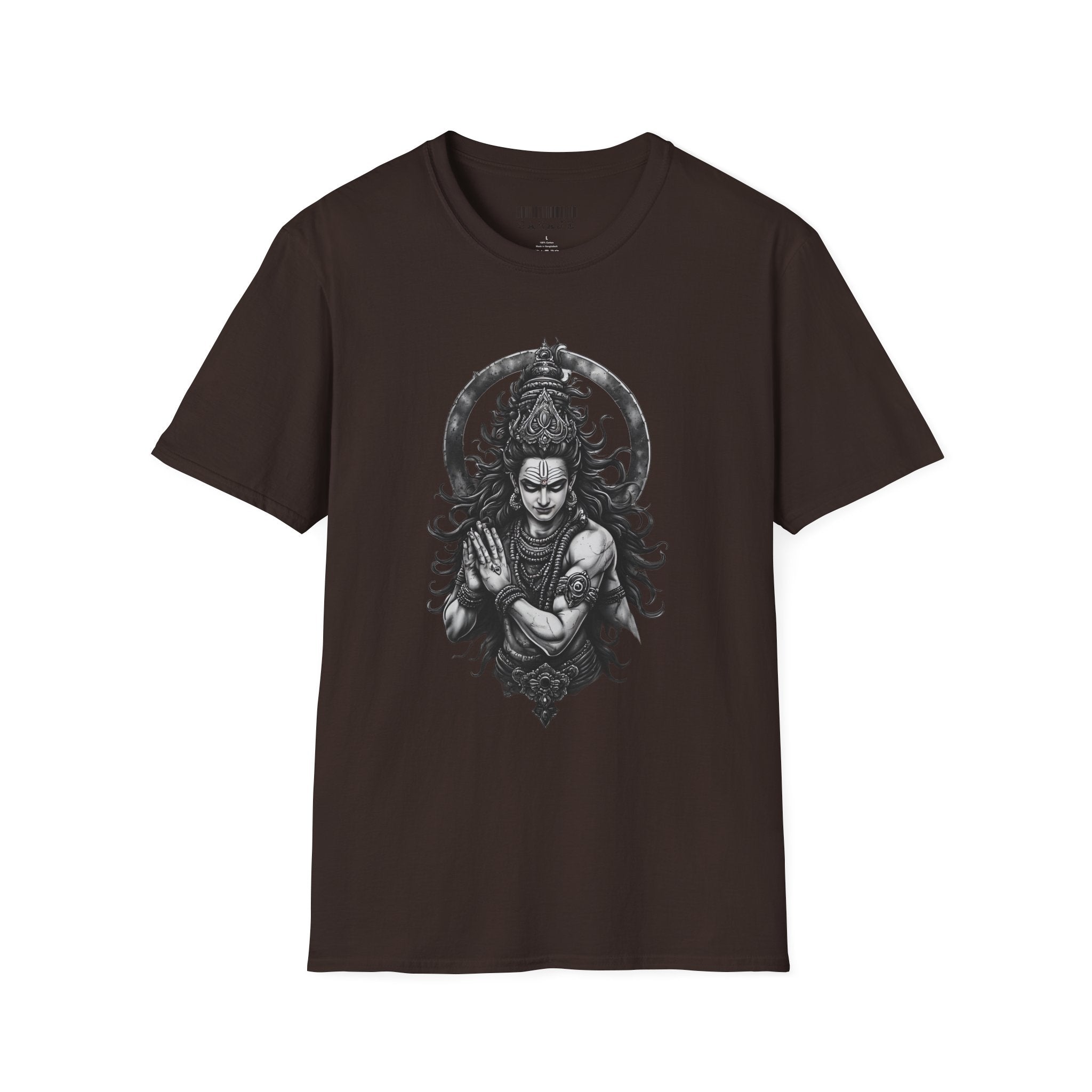 Shiva Portrait T‑Shirt – Intricate Hindu Deity Art Tee