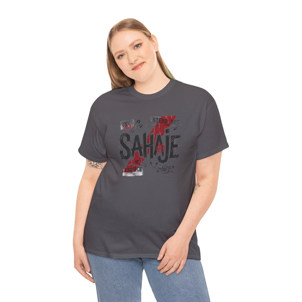 Sahaje Graphic Tee — Street Art Urban Casual T-Shirt