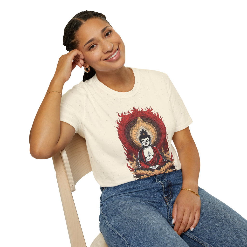 Buddha Lotus Meditation T-Shirt — Zen Buddhist Graphic Tee