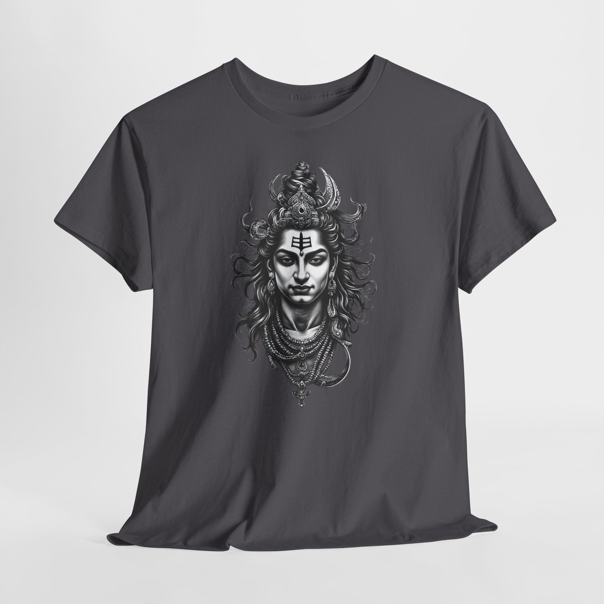Shiva Portrait Tee — Hindu God Shiva Graphic T-Shirt