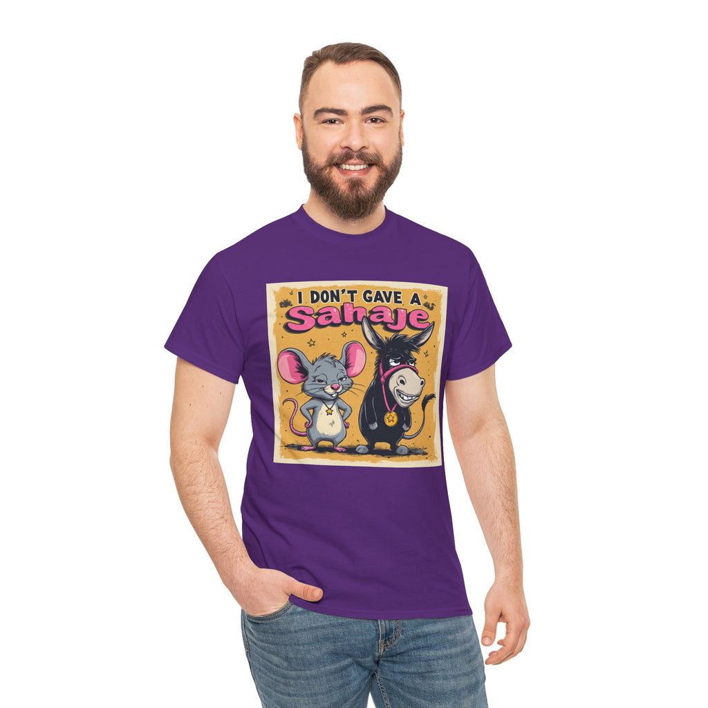 I Don't Give A Snair! Tee — Funny Mouse & Cat Graphic T-Shirt