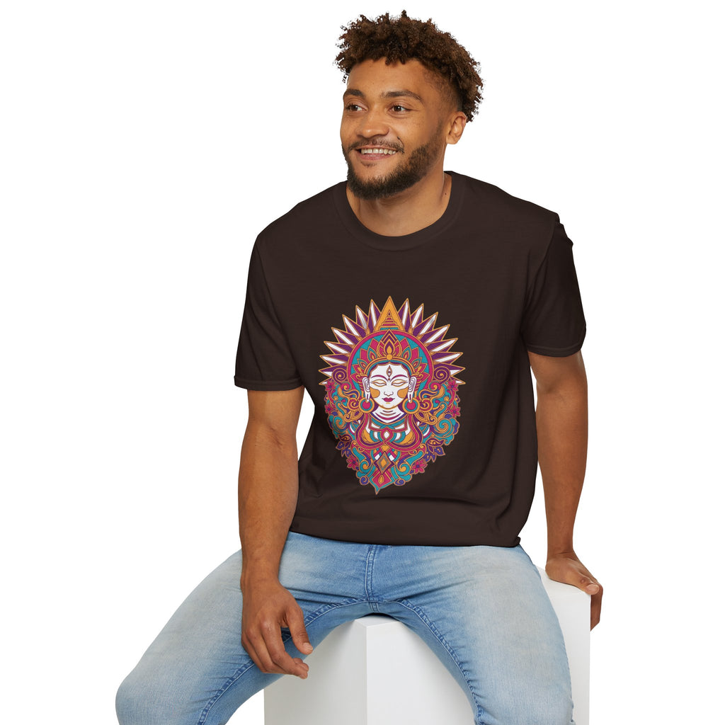 Mandala Goddess T-Shirt — Colorful Floral Spiritual Tee