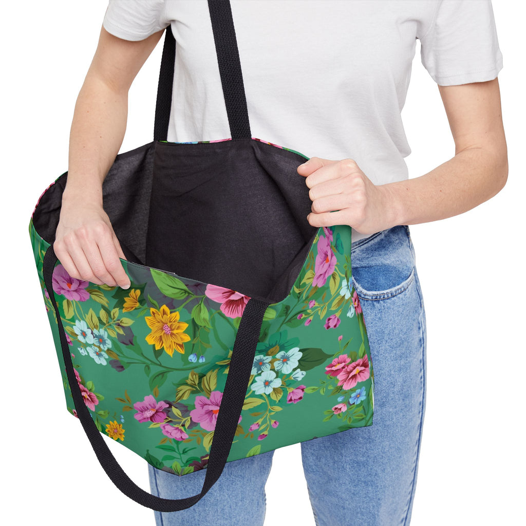 Floral Weekender Tote Bag | Perfect for Travel, Beach, Gym, Shopping, Mother's Day Gift