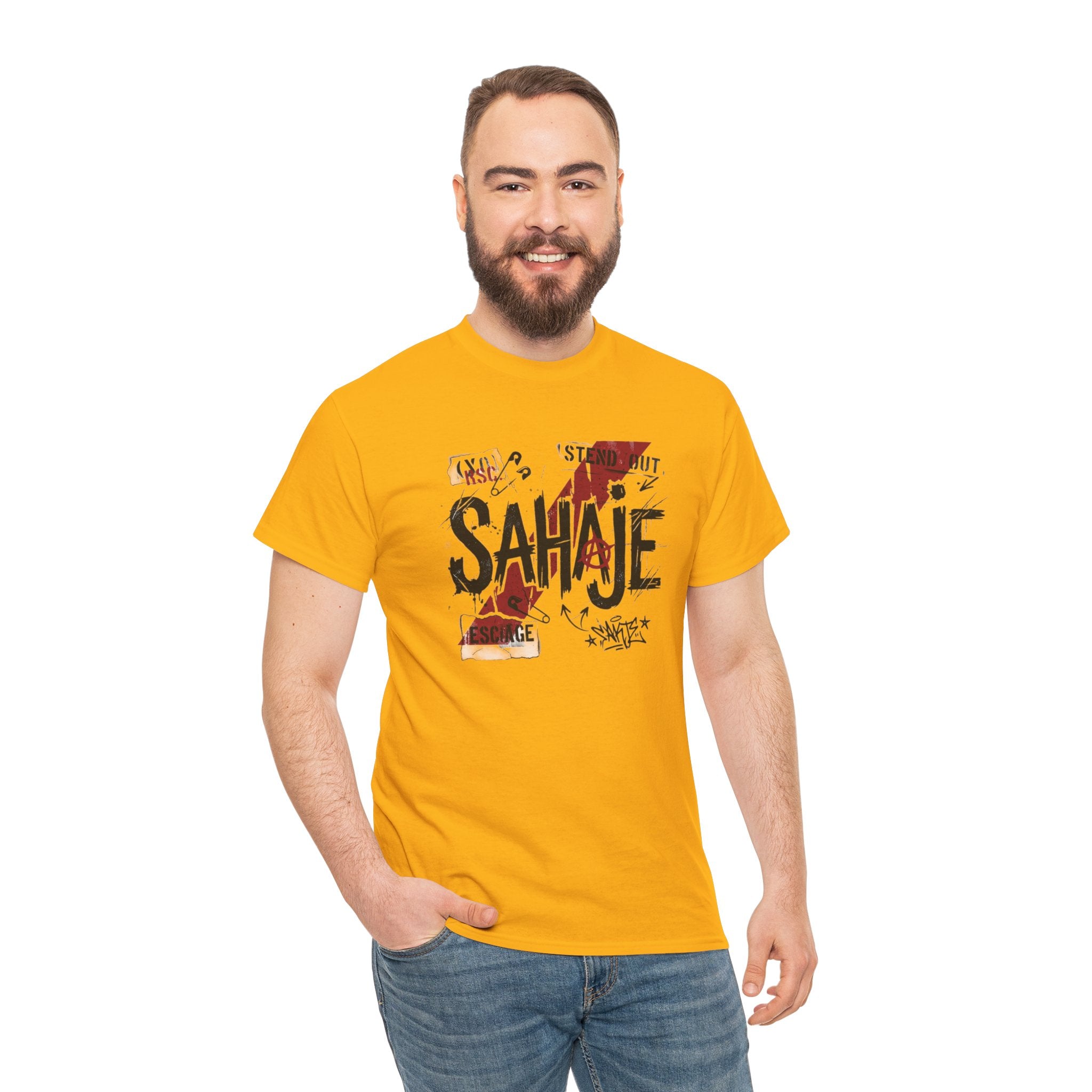 Sahaje Graphic Tee — Street Art Urban Casual T-Shirt